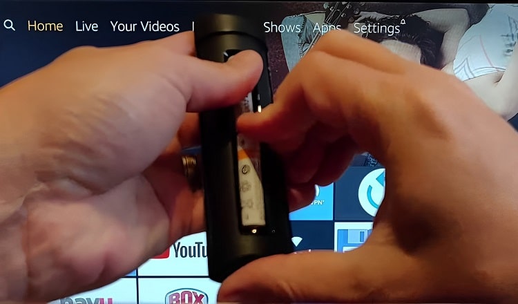 fire stick remote blinking orange 3 times